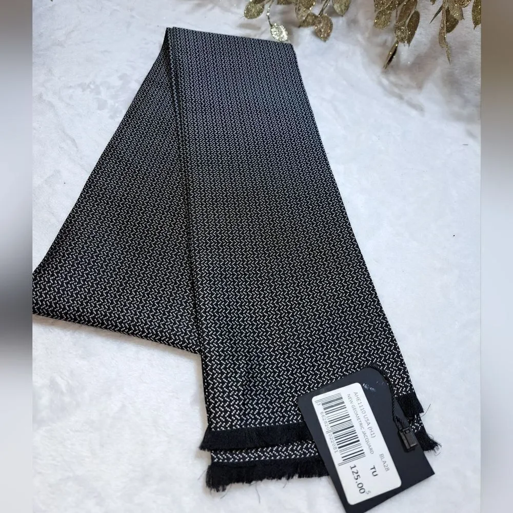 NWT The Kooples New Geometric Jacquard Scarf